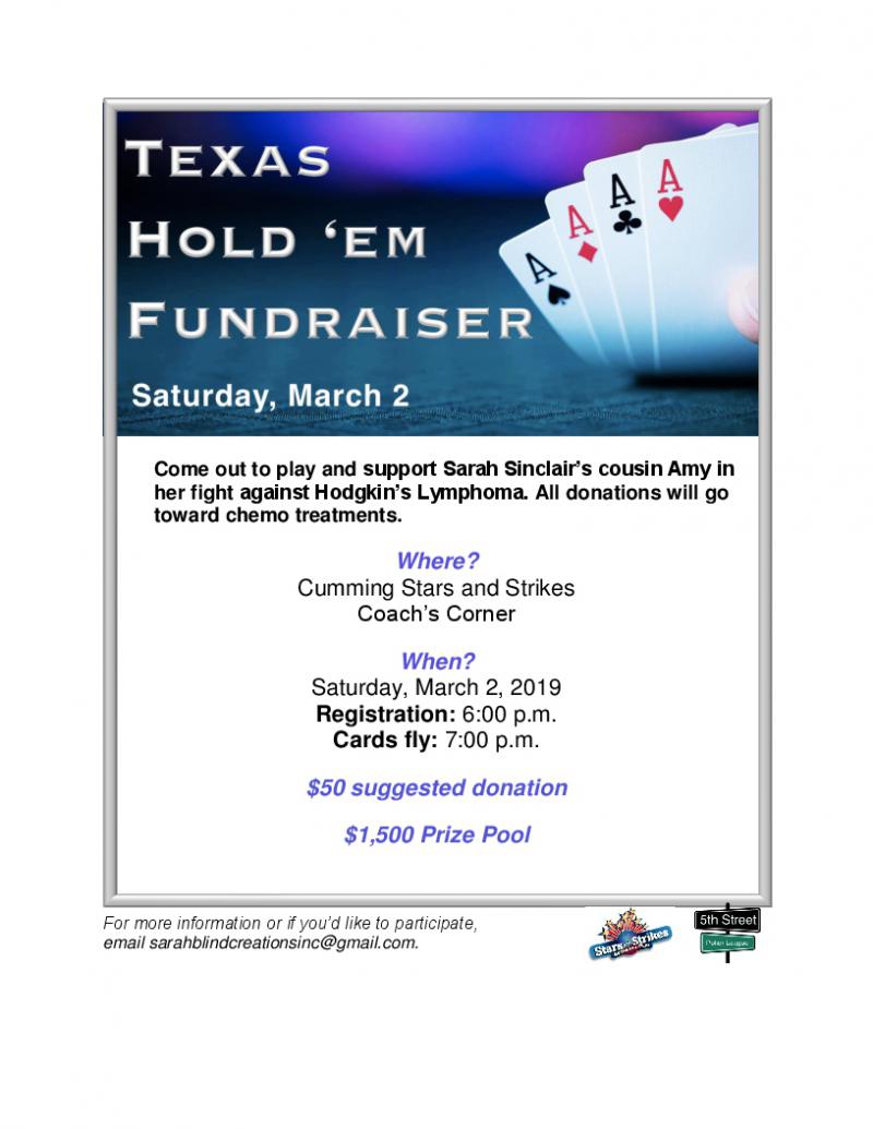 Amy's Fight Against Hodgkin's Lymphoma - Stars and Strikes at 5thstreetpoker.com